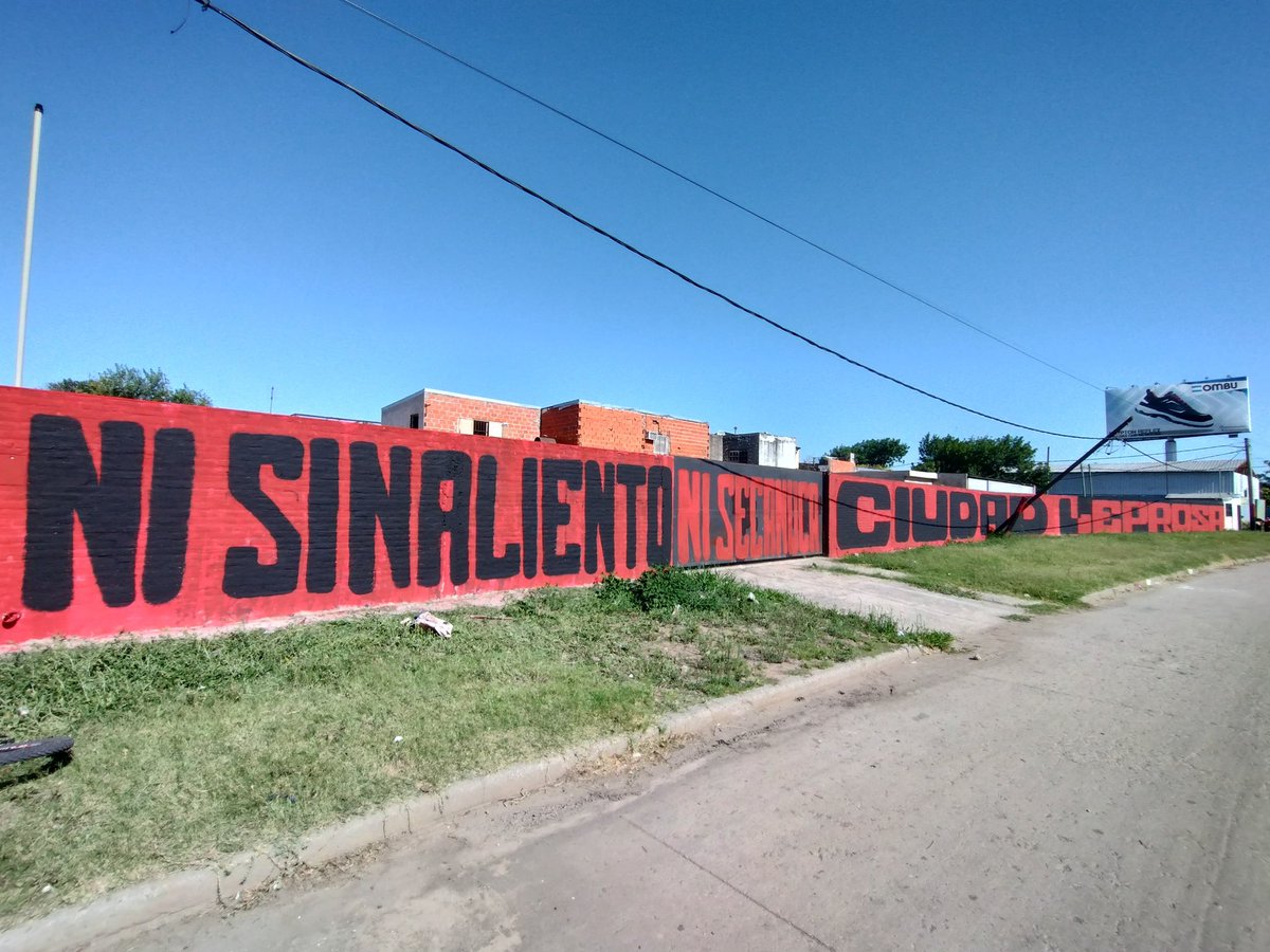 Ni sinaliento ni secanuca, ciudad leprosa
Mural de Newell's dedicado a Rosario