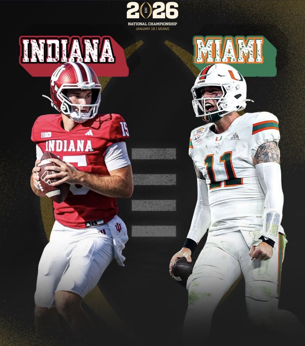 Hoopss's tweet image. If Indiana wins National Championship vs Miami, one person who likes this tweet will win $1000. Must be following