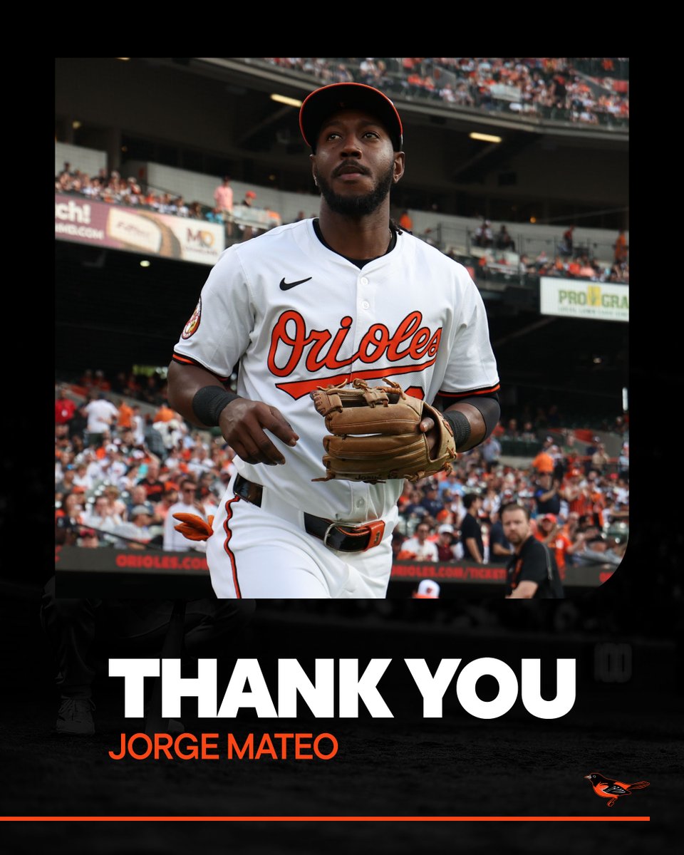 Orioles's tweet image. Thank you, Jorge 🧡