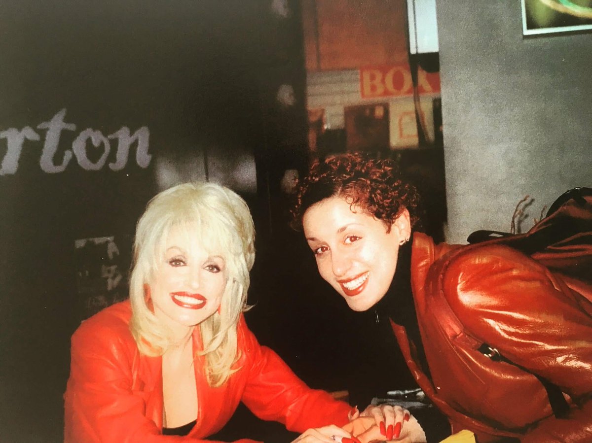Happy 80th bday to the one &amp; only <a href="/DollyParton/">Dolly Parton</a> ❤️🙏🏼 I was lucky enough to meet her a few times back in the day. She is hilarious, generous &amp; truly inspiring. Fun fact: I once used this photo as my holiday card and wrote, “Merry Christmas from the four of us girls!” 🤣🤣🤣