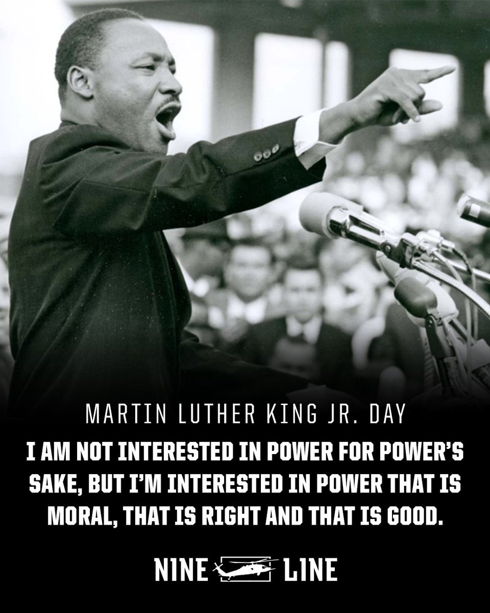 NineLineApparel's tweet photo. Today, we honor the legacy of Dr. Martin Luther King Jr., a leader who inspired change through courage, perseverance, and a vision of equality. May we continue to reflect on his words and work toward justice every day.
#NineLineApparel #NLA #NineLine #mlkday #honoringmlk https://t.co/IpPIGOwW4R