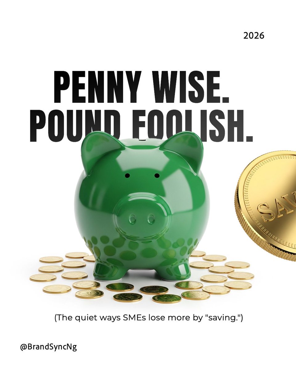 Are you really saving more money?🤔

Scaling a small business often means being smart with your spending, not just spending less.

Send a DM to book a consultation with us today, let’s help you get things started the right way✅

#brandsyncng #nigerianfreelancers #freelancejobs