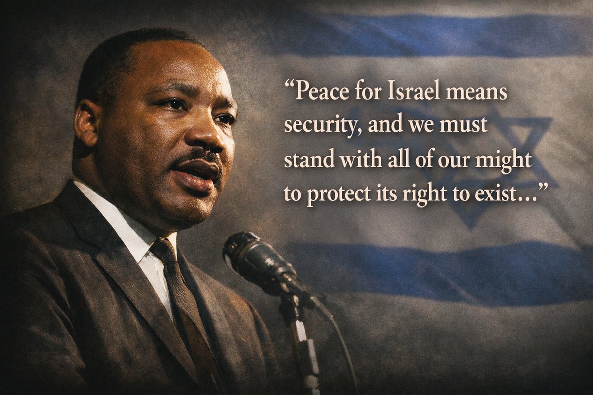 Today we remember Dr. Martin Luther King Jr., a beacon of freedom and justice, and an unwavering friend of Israel and the Jewish nation. 
#MartinLutherKingJrDay <a href="/ReinsteinJosh/">Josh Reinstein</a> <a href="/IAF_Europe/">Israel Allies Foundation Europe 🎗</a> <a href="/IsraelAllies/">Israel Allies</a>