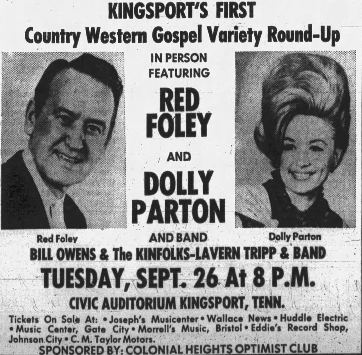 timesnewsonline's tweet photo. Happy birthday to Tennessee's own Dolly Parton. Check out some of these clipping from the Times News archives -- including photos and stories from some of her visits to the Model City.

What are some of your favorite Dolly Parton memories? https://t.co/a3MGAYX7NH