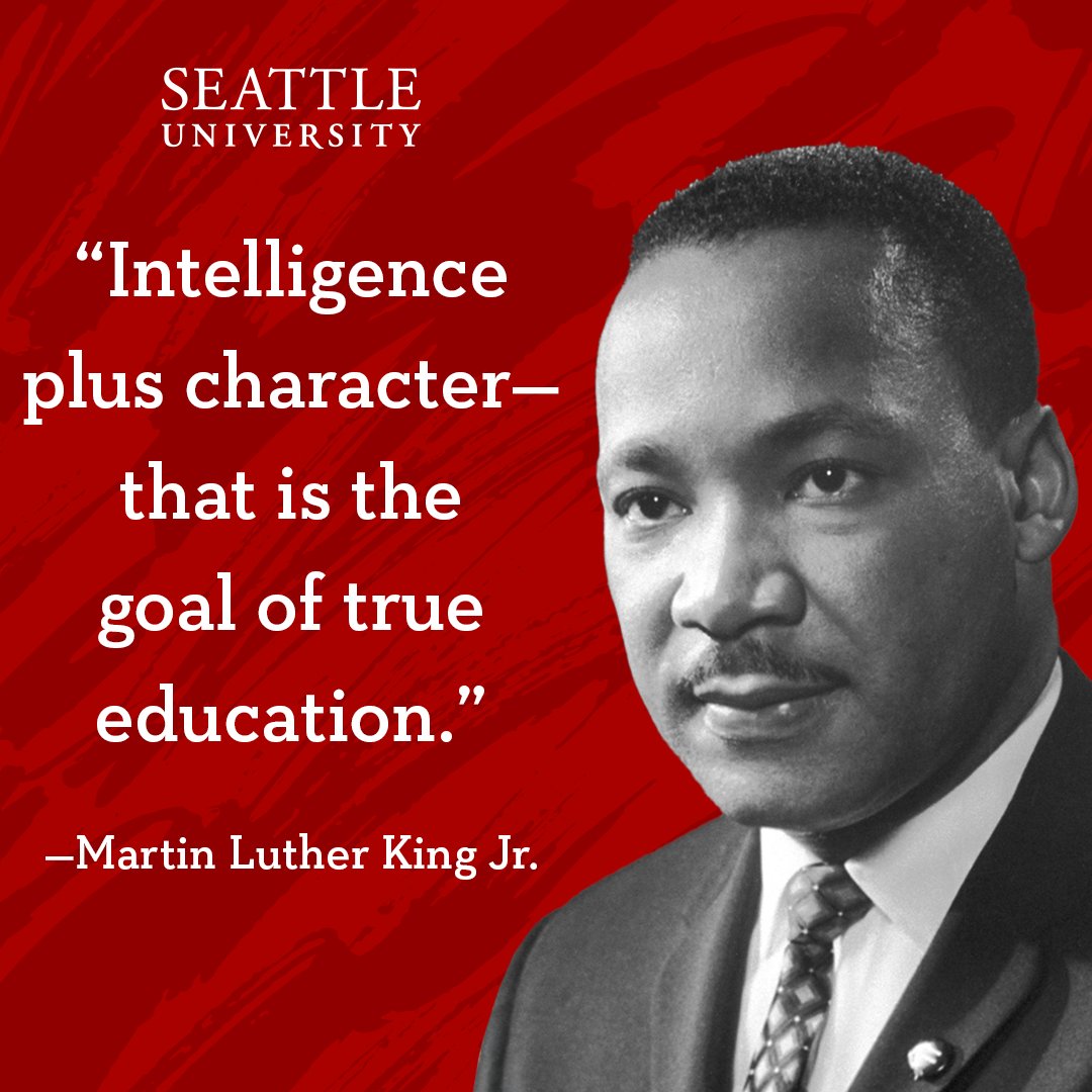 seattleu's tweet image. Today and every day we commemorate and honor the lasting legacy of Dr. Martin Luther King Jr. As a Jesuit institution dedicated to a more just and humane world, Seattle University carries forward his work, inspired by his unwavering commitment to justice and compassion.