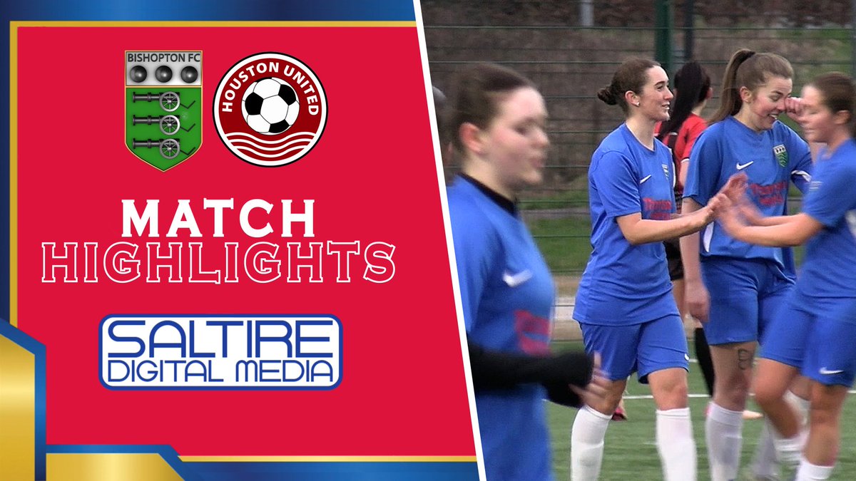 BishoptonFcl's tweet photo. Our Highlights vs Houston United u18s.

Bishopton Belles 4-1 Houston United u18s

Our goals Kara Scally x2, Leah Coulter &amp; Colleen McCudden

HIGHLIGHTS: https://t.co/pqzhUseh54

Footage Courtesy of @LSMEDIA05

#bishoptonbelles #footballhighlights #monthebishy #saltiredigitalmedia https://t.co/8uhBIvnCfQ