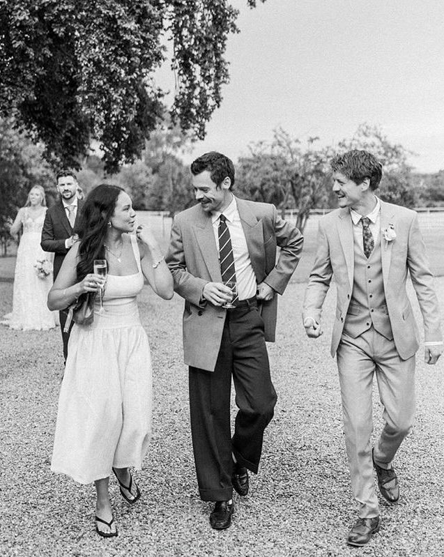 hsdaily's tweet photo. Harry at his childhood friend Jonny’s wedding in Ireland last year (via claire.studiobrown) https://t.co/U6YTL4867W
