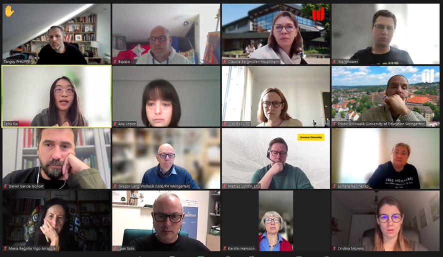 BagskolEU's tweet photo. On January  13th our first online meeting in 2026 was held. The purpose was:  To specify the tasks of the scientific committee, to organise online  activities, to create teaching modules,  to discuss the international conference taking place at UMU in 2027. https://t.co/m103gPjHGW