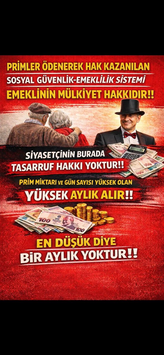 SGK sisteminde "En düşük emekli aylığı" diye bir kategori yoktur!

2019 yılında iktidarın yarattığı bir garabettir!

#EmeklidenCHPyeTamDestek