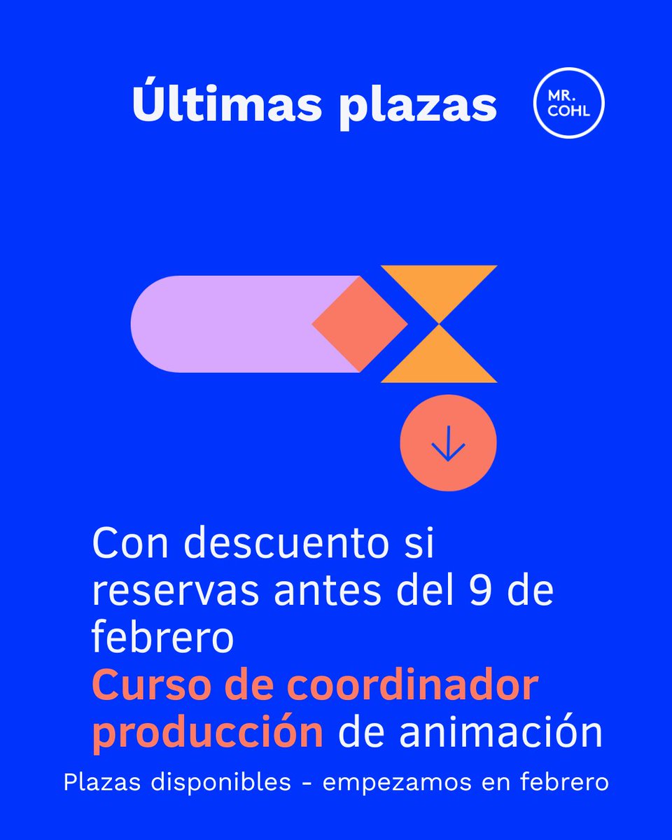 Coordina proyectos de animación. Ejercicios prácticos basados en casos reales. Aprovéchate de los más de 30 años de experiencia de <a href="/BelliRamirez/">Belli Ramirez 🏳️‍🌈</a>  en animación 2D y  3D. Planificación, seguimiento y reporte. Coordina equipos con seguridad, organiza <a href="/MrCohl/">Mr. Cohl PRODUCCION DE ANIMACION</a>  mrcohl.com/work/curso-de-…