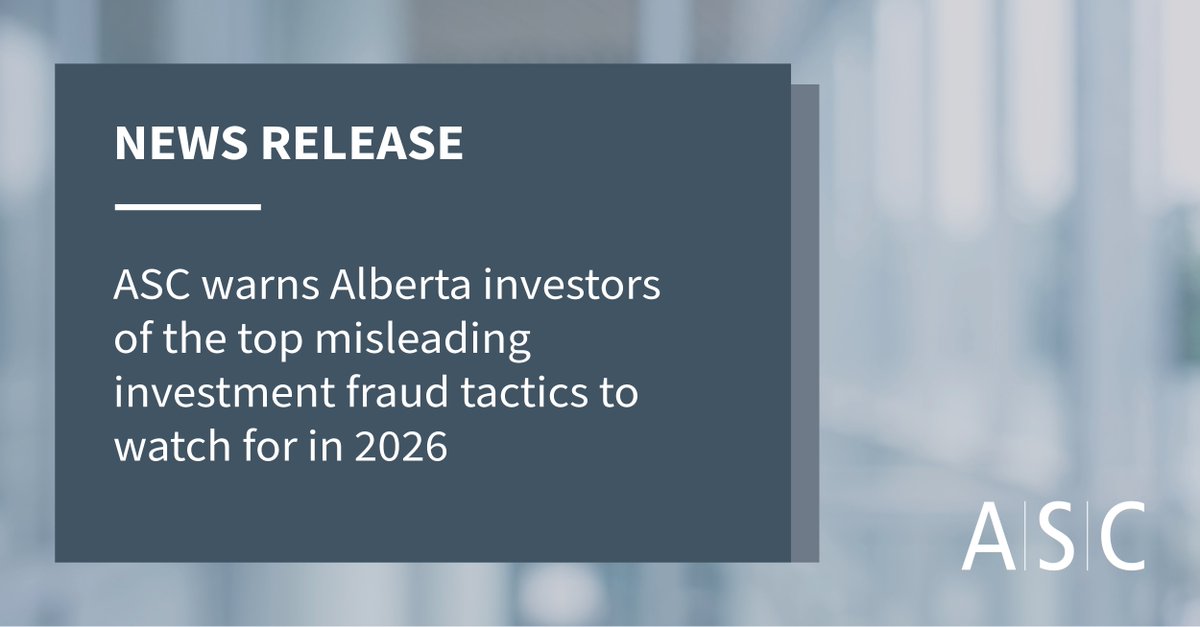 Alberta Securities Commission tweet media