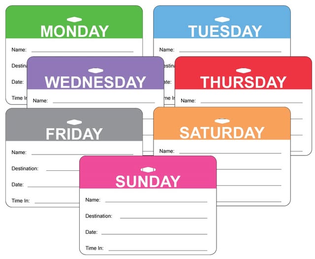 Introducing our NEW Day-of-the-Week Color-Coded Badges!
These bright, bold badges use a unique color for each day, giving staff an instant visual check to confirm a visitor is authorized for that day only. Request free samples and try for yourself. thresholdsecurity.com/shop/?yith_wca…