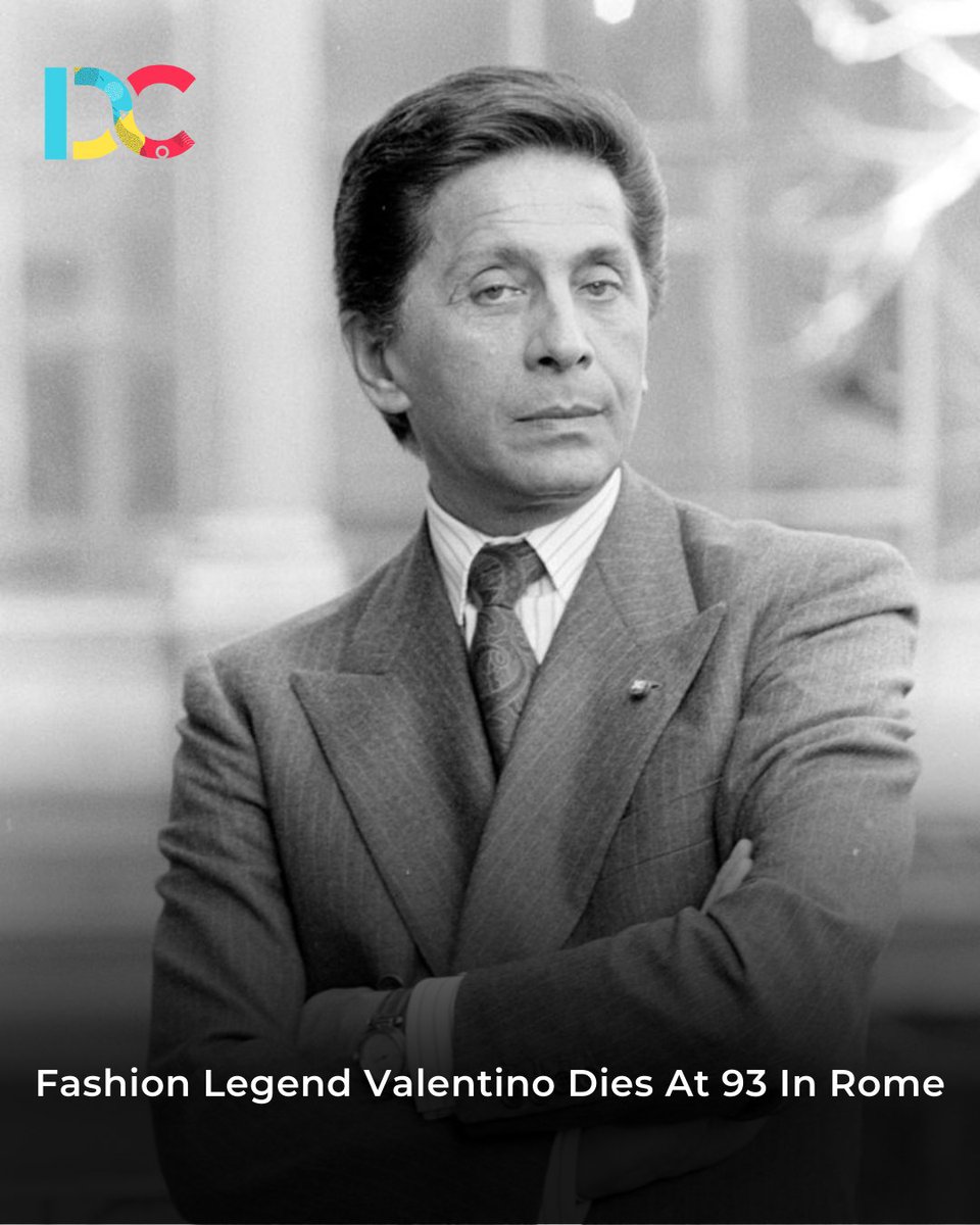 Dis_cultured's tweet photo. Italian fashion designer Valentino Garavani has died, his foundation said on Monday. He was 93.
.
.
.
#valentino #rip #valentinogaravani #italiandesigner #fashiondesigner https://t.co/znIzyINwYR