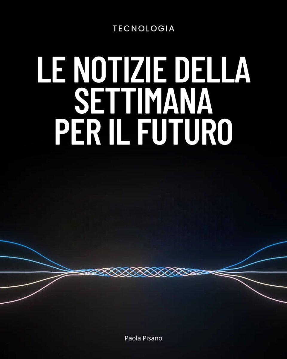 PaolaPisano77's tweet image. Quale notizia vi ha portato nel #futuro questa settimana?

linkedin.com/posts/paolapis… 

#innovazione
#digitale
#AI
