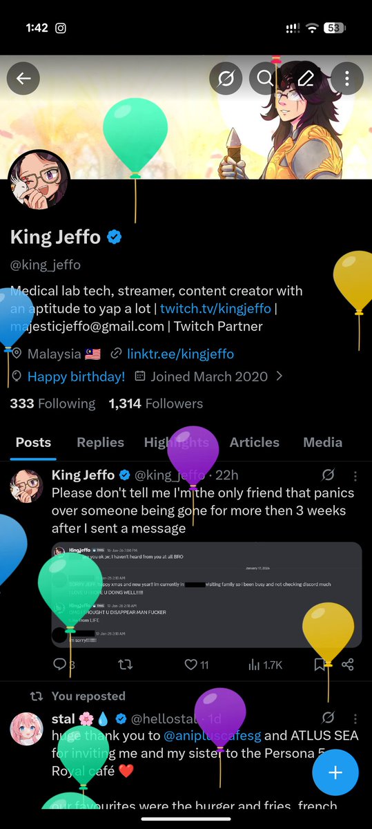 👴🏻 One year older and one year closer to my grave