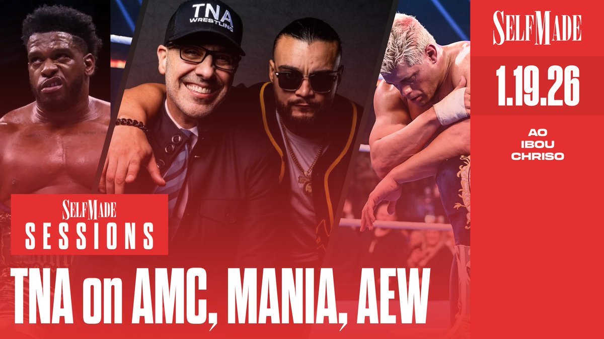 SelfMadePW's tweet image. Another Monday, another edition of SELF MADE SESSIONS!

Join @Chrisobread, @KXNGAO and @BackupHangman for wrestling’s hottest podcast! The crew will take you through..

- TNA’s Tumultuous Week
- WrestleMania Card Update
- Will Hobbs Leaves AEW, AEW Makes Various Signings

All…