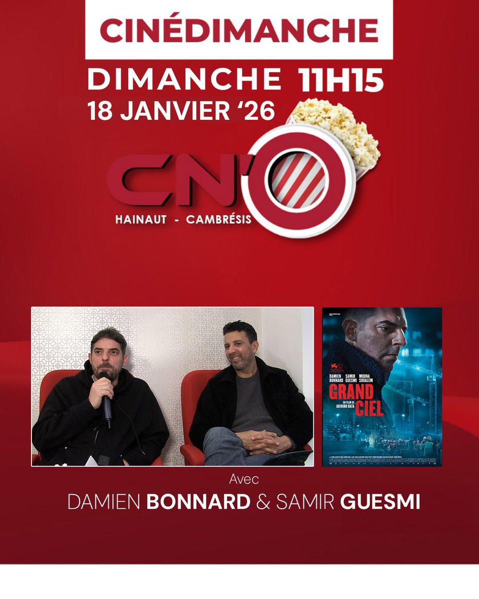 Le duo de comédiens Damien Bonnard et Samir Guesmi sont à l'affiche de ce drame social aux accents fantastiques pour ce Grand Ciel. Ils sont au micro de Jean Rimbaud.
cno-radio.fr/podcast-cno-11…
cc <a href="/UFODISTRIBUTION/">UFO DISTRIBUTION</a>