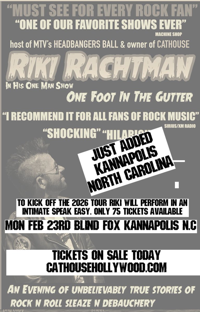 Riki Rachtman tweet media