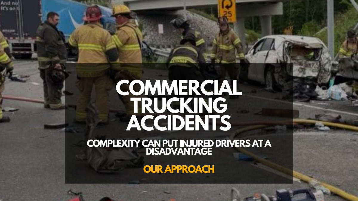 An accident involving a commercial truck isn’t handled like a typical accident. 
🔹Different regulations
🔹Immediate response from trained claims teams
🔹Multiple parties involved

That added complexity can put injured victims at a disadvantage. 👉bit.ly/PIatBWS22125.