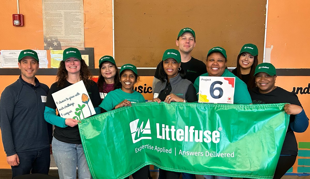 Littelfuse's tweet photo. Proud to sponsor @CityYearChicago's #MLK2026 Day of Service alongside our LEAD ERG, honoring Dr. King through action &amp; service. #Littelfuse volunteers supported beautification projects at Morgan Park HS, creating a welcoming, inspiring space for students. https://t.co/78OBnS6URH https://t.co/5g2ltTZhmG