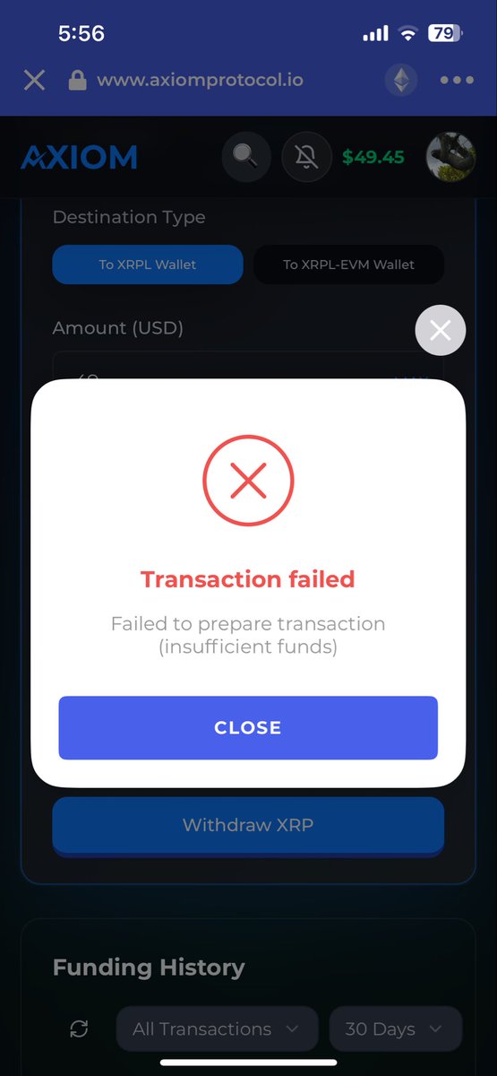bluezonecrypto's tweet image. I keep having issues with the website on Bifrost wallet. Continuously having to clear cache to get the profile and wallet to show up at top right for sign in. Then once in tried placing bets with error notification each time. Then tried to withdrawal funds and another error.
