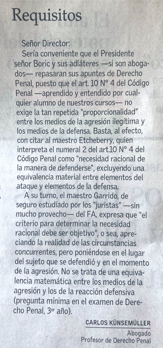 cnashr's tweet image. El mismo error que costó una acusación constitucional (2018). Los estándares internacionales sobre uso de la fuerza (aplicables en Chile) consideran la proporcionalidad para legitimar uso fuerza letal y no letal. Los jueces están obligados a su aplicación (control de…