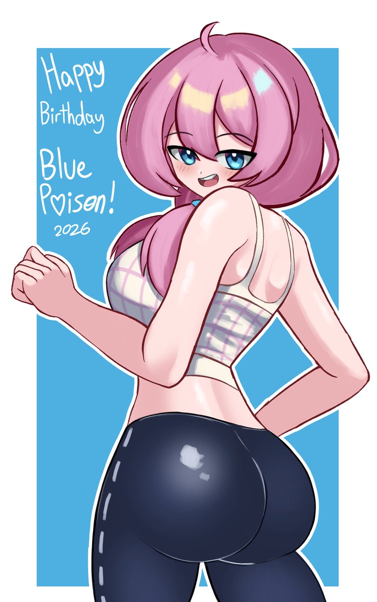 Happy (late) birthday to my first-in-command waifu, Blue Poison!🩵🩵🩵
#Arknights #アークナイツ