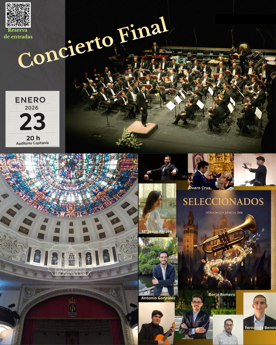 Nueve estrenos absolutos en el concierto de clausura de Hebdomada Sancta. Últimas entradas en el enlace

eventbrite.es/e/1977310567134

#semanasanta #estrenos