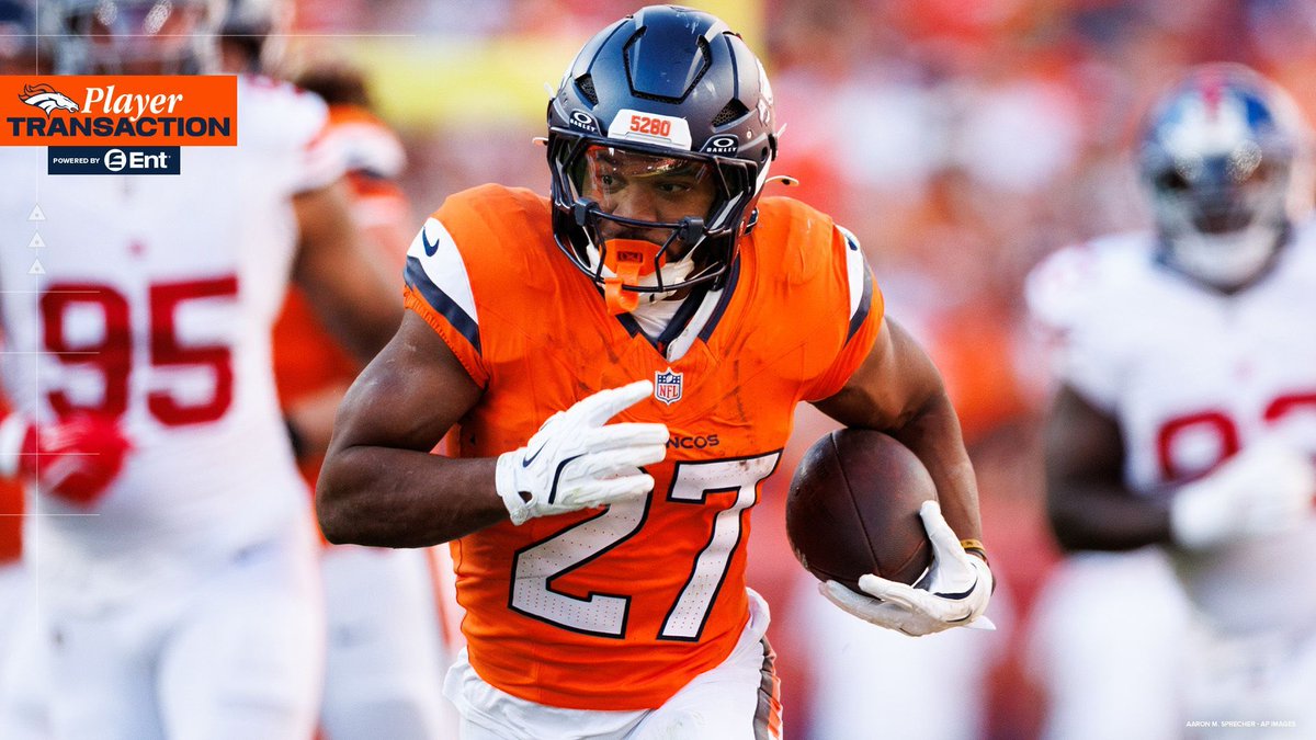 Broncos's tweet image. We've designated RB J.K. Dobbins for return from IR and signed QB Ben DiNucci to the practice squad.

📰 » buff.ly/M39HnSx