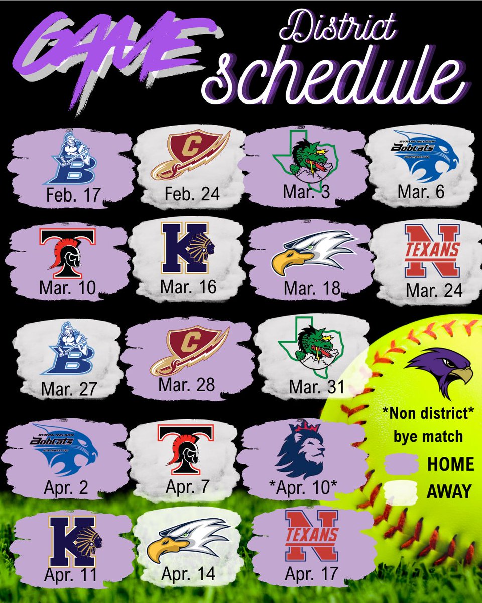 ❗️Mark your calendars❗️ Softball kicks off this Saturday! #FalconsAreHere