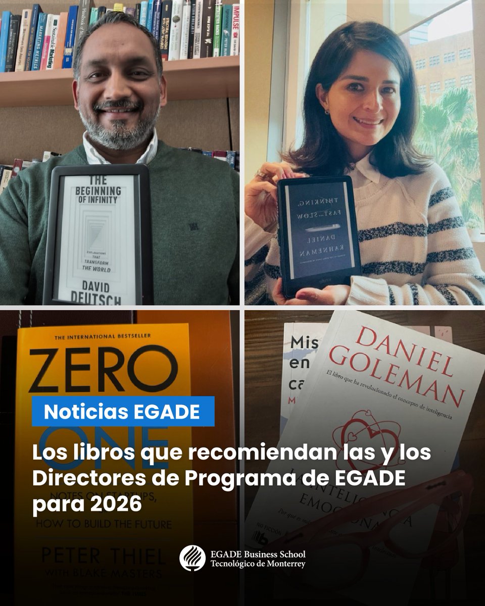 egade's tweet image. 📚 ¿Qué libros recomiendan las y los Directores de Programa de #EGADE para 2026?

Una selección de lecturas sobre liderazgo, innovación, IA y toma de decisiones para iniciar el año con nuevas ideas.

🔗 Lee la nota completa en #NoticiasEGADE:
spr.ly/6018C4pc6