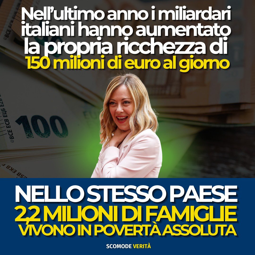 ale_dibattista's tweet photo. “Prima gli italiani”. Dicevano. Solo che non ci avevano spiegato che parlavano degli italiani super-ricchi. Leggete bene qui 👉 https://t.co/EH2S7jV60s e iscrivetevi al mio canale Substack https://t.co/42jPTVPsLD