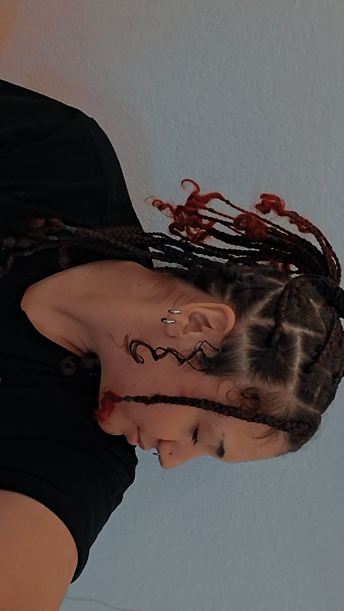 my beautiful gorgeous (yt) gf braided my hair!! what have YOU done to support the black community on MLK day??