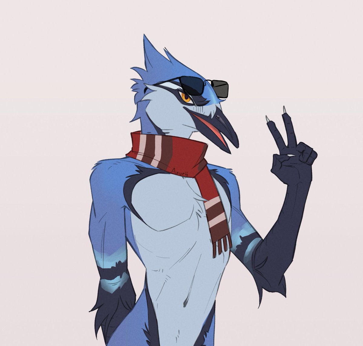 asuriiart's tweet image. haven't drawn my blue jay in a while