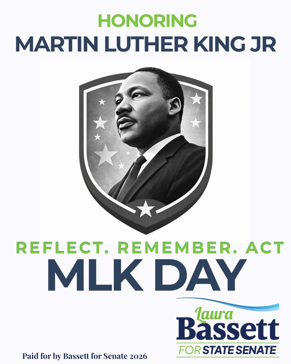 Today we honor Dr. Martin Luther King Jr. and his enduring legacy of courage, service, and moral leadership that continues to guide our nation forward. 
#MLKDay