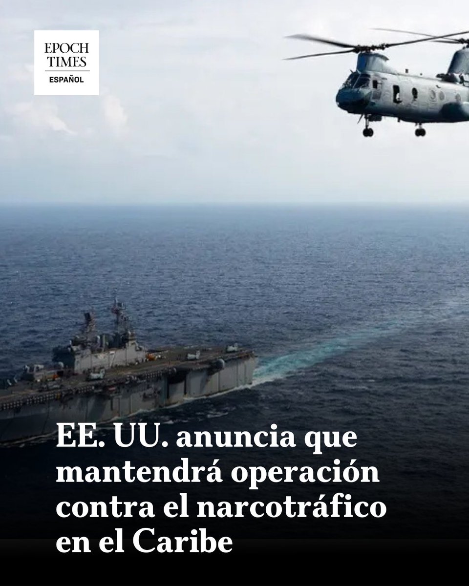 El Departamento de Guerra se mantiene firme en su misión de combatir las actividades ilícitas en la región, declaró el Comando Sur.  
 <a href="/YenySoraRobles/">Yeny Sora Robles</a> #EEUU 
  🔴Lee más aquí 👉 epochtim.es/ky58sf