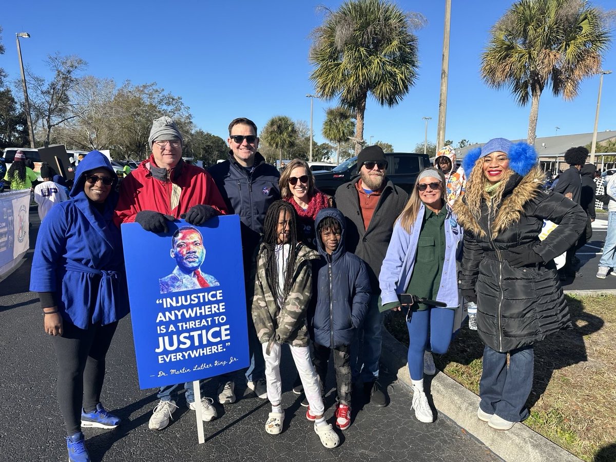 Today we remember Dr. Martin Luther King Jr, who dedicated his life to ending discrimination, expanding opportunity, &amp; fulfilling America’s promise of a more perfect union. We honor his legacy by continuing his work. I was glad to join the Sanford community to celebrate Dr. King.