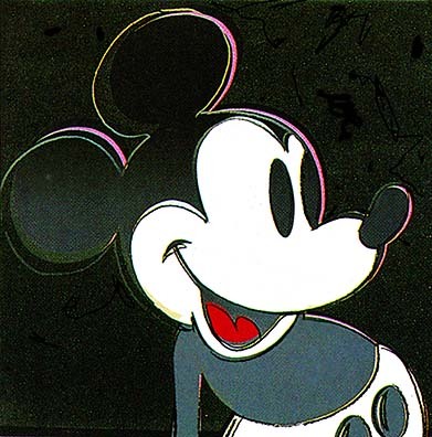 Mickey Mouse, 1981 #artbots #warhol