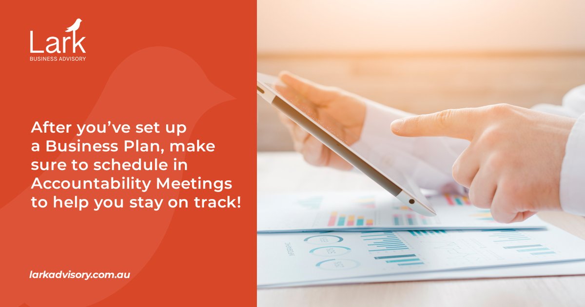 LarkAdvisory's tweet photo. 👋 After you’ve set up an Annual Business Plan or 90-Day Action Plan, we highly recommend organising Monthly or Quarterly Accountability Meetings to help you stay on track!

Book in a meeting with our CEO Eric Cirulis here:

🔗 https://t.co/jqsDIFt5XT https://t.co/8fDvAxyf3L