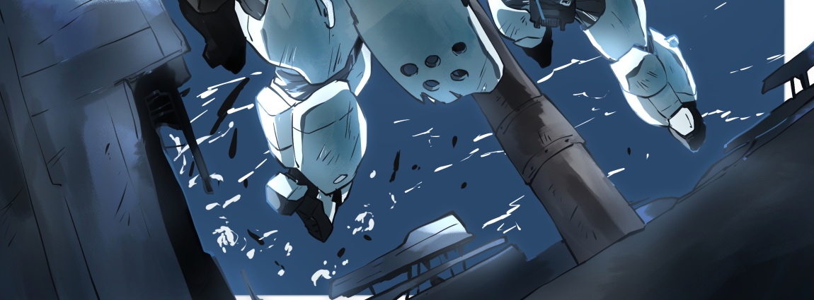 今日も縦並びで遊んでみる
こう一コマの縦の長さをイラストのちょうどいいところで区切ると漫画のコマ割りっぽくなって良いかも