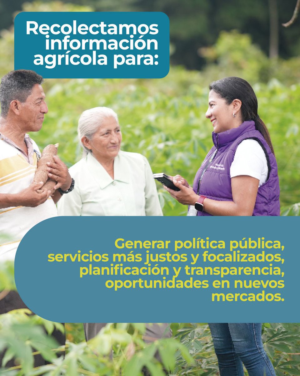 AgriculturaEc's tweet photo. 📝 El Registro Nacional Agropecuario #RENAGRO llega para cambiar el campo. #ElNuevoEcuador https://t.co/g0OQCFxPPS