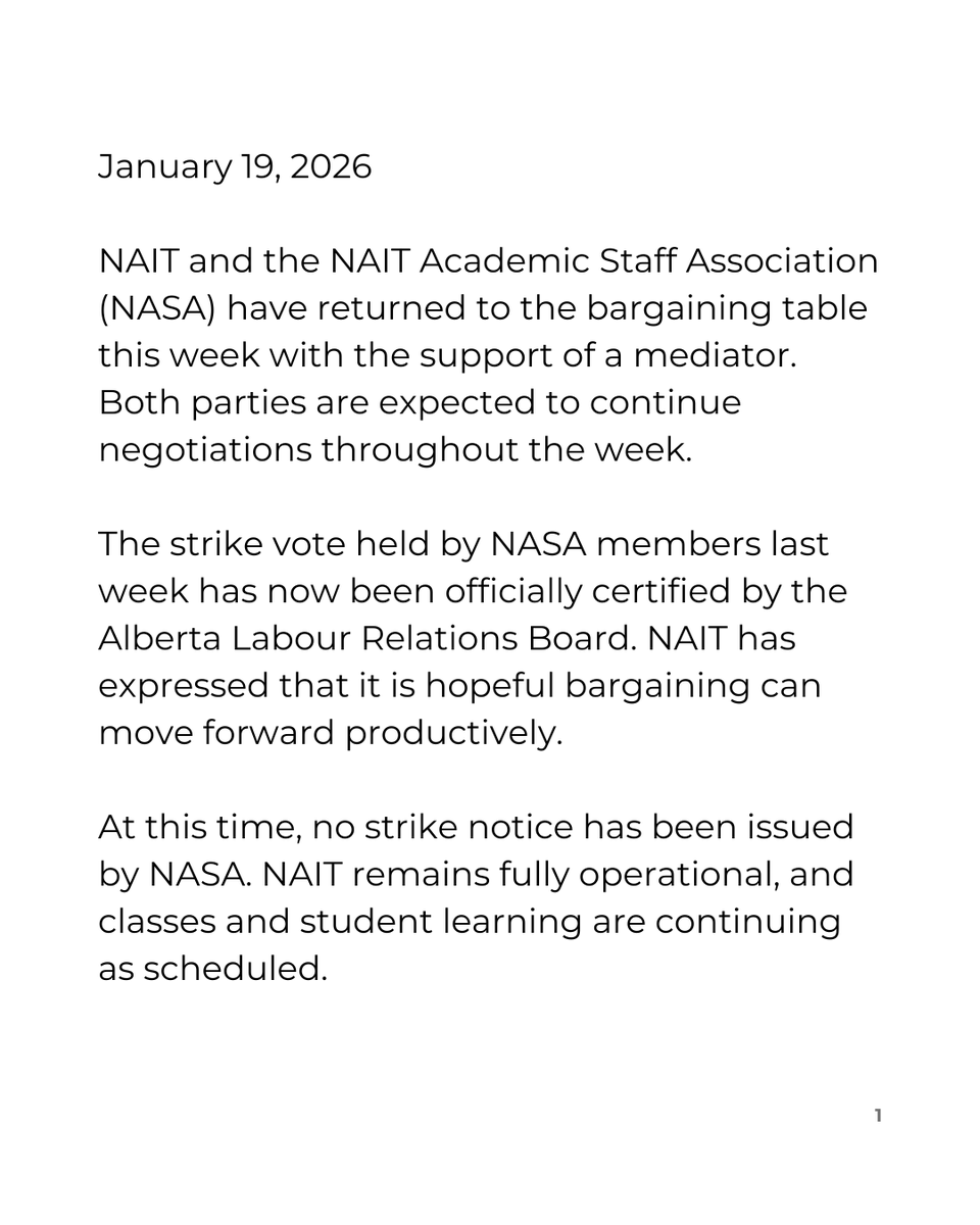 NAIT Students' Assn. tweet media