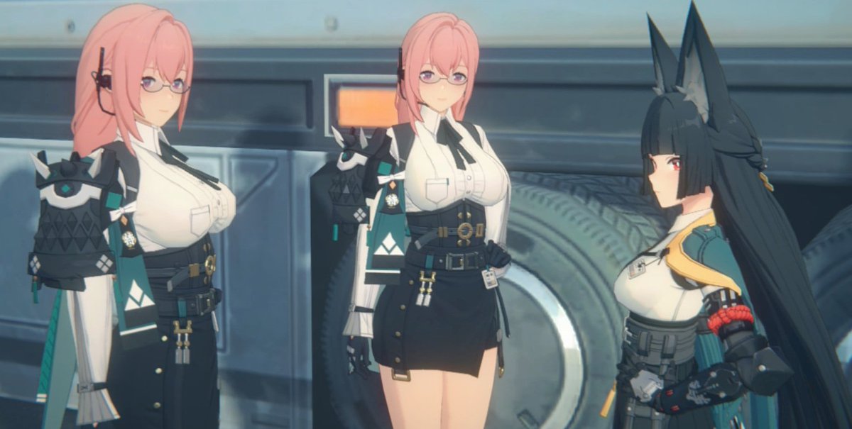 DailyMiyanagi's tweet image. Miyabi is going to handle those four pairs with ease