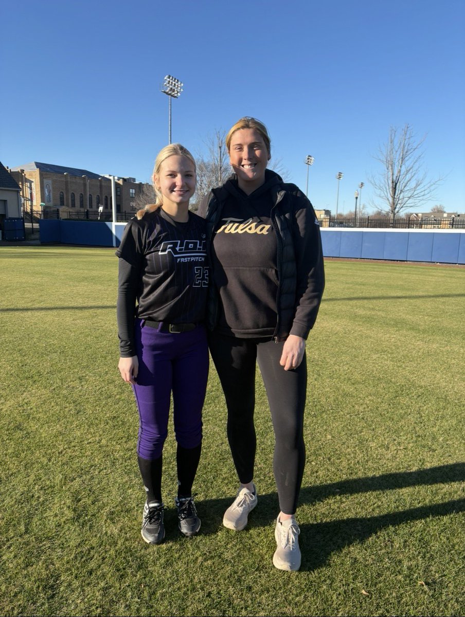 CoraFessler's tweet image. Had a great time at the University of Tulsa  camp on January 10th. Coaches were great, great atmosphere and we  got to go outside and scrimmage. Here is one of my hits. @Strimp25  @CoachDreswick