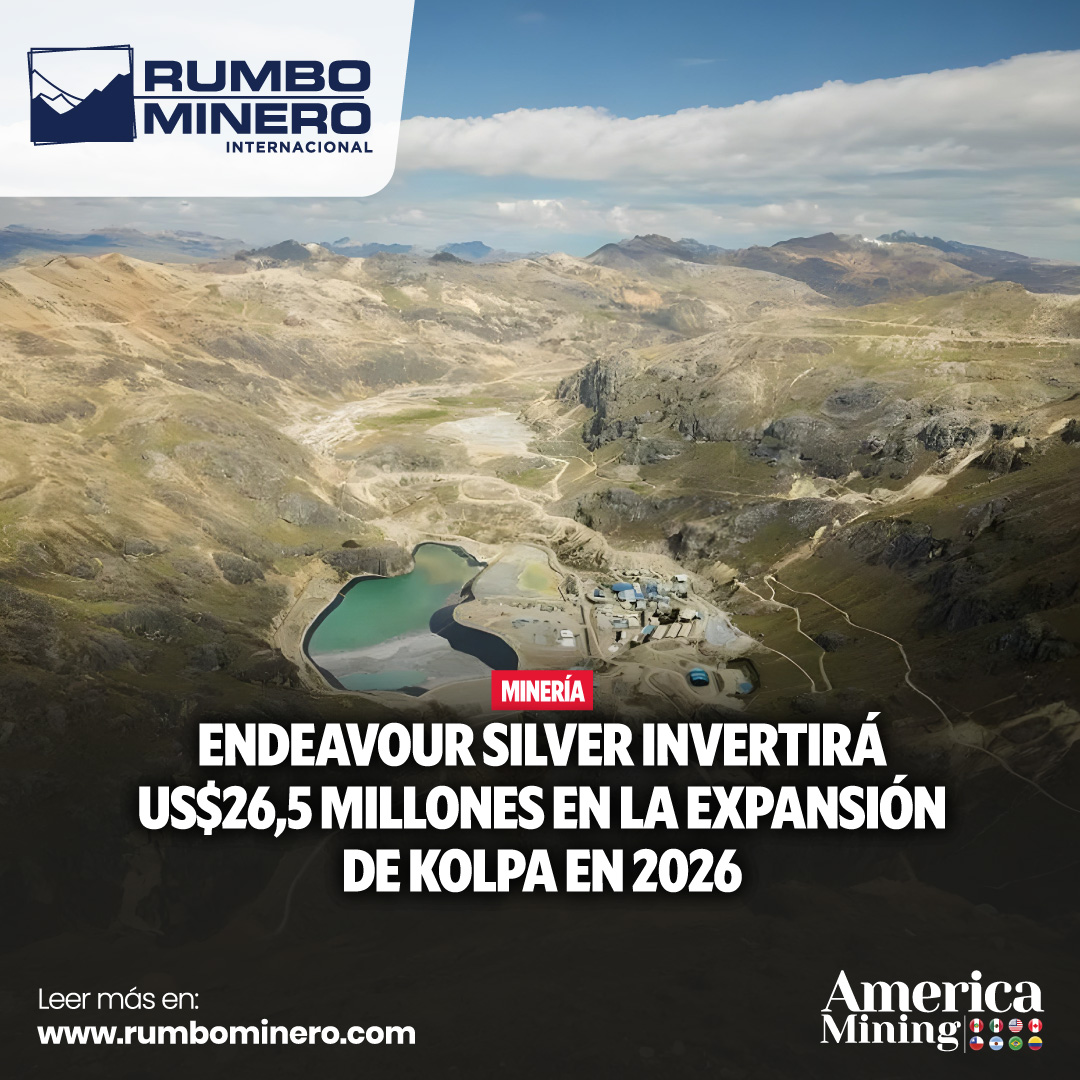 rumbominero's tweet image. 💰 Endeavour Silver invertirá US$26.5 millones en la mina Kolpa 🇵🇪⛏️
📈 La expansión permitirá procesar hasta 2,500 tpd en 2026 y mejorar costos operativos.

🔗 Nota completa: t1p.de/60tsm

#EndeavourSilver #InversiónMinera #Kolpa #RumboMinero