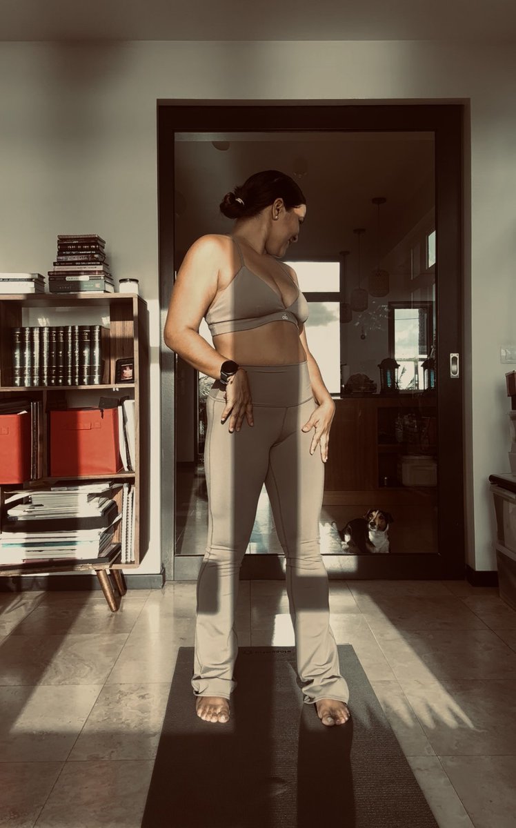 pj4ish's tweet image. Monday afternoon flow because… 
A little movement, a little breath… 
YAAAS 😄 ✨ 🧘🏽‍♀️💛 

Roll out your mat, take 10 minutes, and reset your whole vibe 😎

#MondayReset #MindBody #YogaFlow