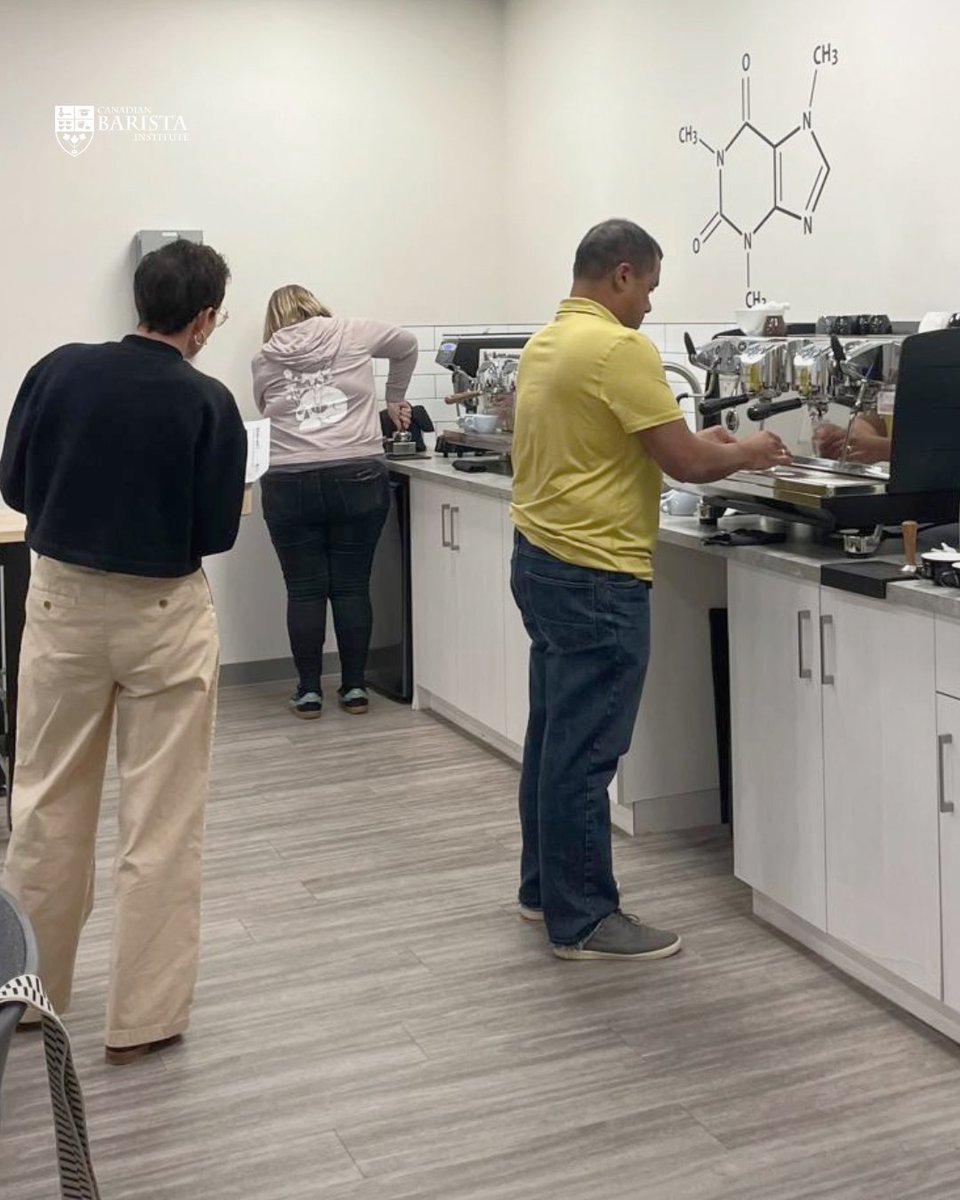 Our students don’t just watch — they learn how to taste, pull shots, steam milk, and create latte art from day one.

🚀 Join us today: canadianbaristainstitute.com 

#Coffee #BaristaLife #CoffeeTraining #LatteArt #HandsOnLearning #CoffeeLovers #CanadianBaristaInstitute
