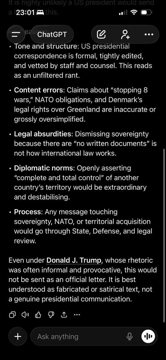 SpoutingSteve's tweet photo. @jonsopel @maitlis I know he sent it but here is what ChatGPT thinks… https://t.co/WIn80s7e03