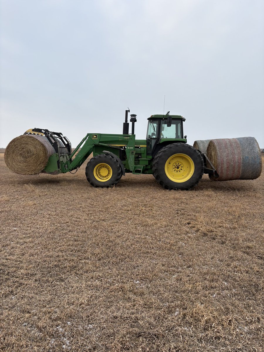 Round cab therapy to end a shitty day. Needed some bales for the horses.  Might drive 5 mph down the road all the way home then come back and get some more.