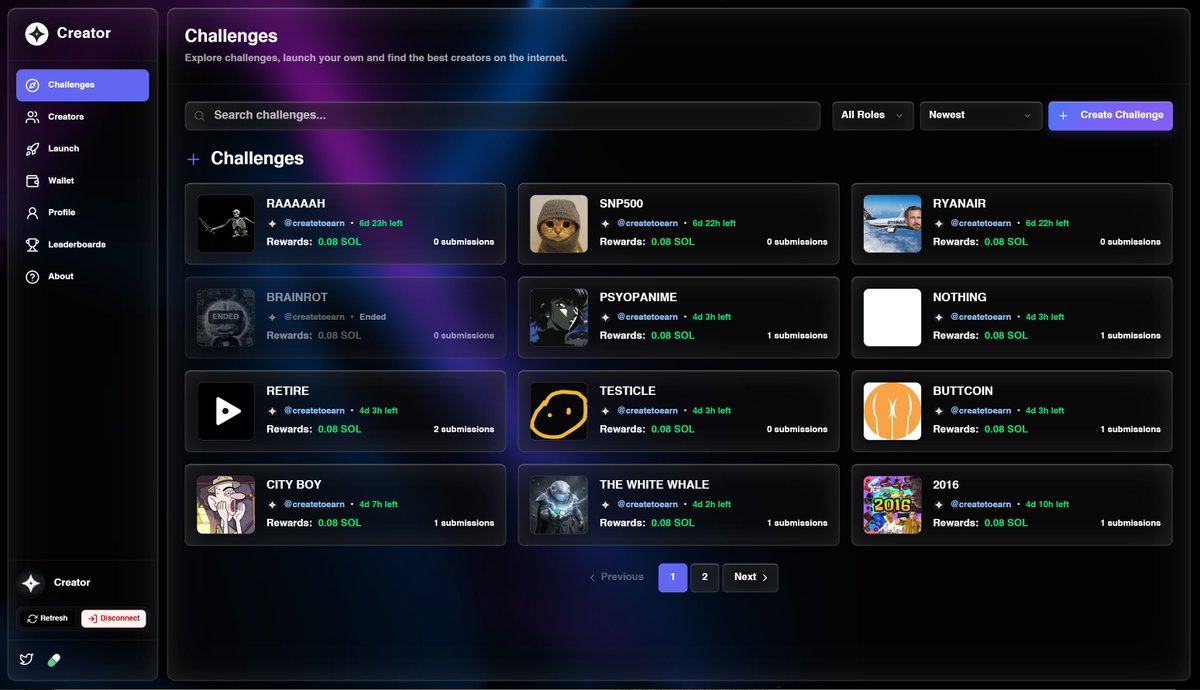 Creator Reward Challenges are now LIVE.

Sign up.
Create.
Submit.

Pools can increase at any time...
Link below✨
